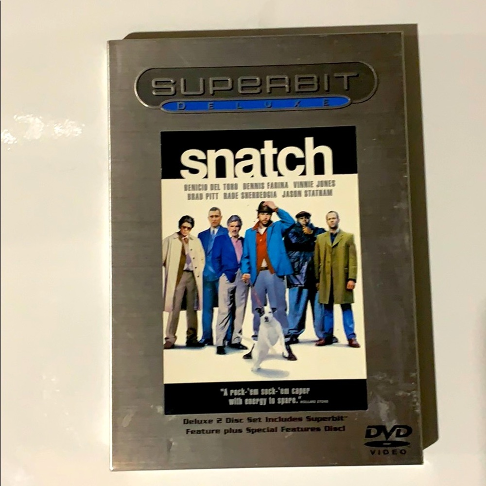 “Snatch” DVD Starring Benicio del Toro, Brad Pitt